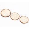 Rodajas de madera redondas de fábrica virutas de madera materiales de pintura a mano DIY decoración de jardín de infantes hecha a mano anillos de crecimiento de madera bloques de madera rodajas tablas