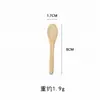 Cucharas Pequeñas de Bambú en Stock, Cucharas para Arroz de Bebé, Cucharas para Yogur y Helado, Mini Cucharas de Bambú, Se Pueden Grabar con Logo