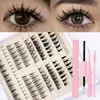 Pestañas Postizas Individuales de Racimo Ojo de Muñeca Barbie Best-Seller Transfronterizo Pestañas Inferiores Set Mixto con Pegamento Pestañas Naturales