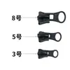Nº 3 Nº 5 Nº 8 Puxador de Resina para Zíper Cabeça de Borboleta Almofada Puxadora Preto Prata Roupas Casaco Fundo de Borboleta Cabeça do Zíper