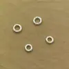 Alambre de Plata Pura 999 Espaciadores en Forma de Aro Anillos Espaciadores Sólidos Accesorios Hilo para Ensartar Cuentas Pulsera de Cristal