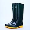 Botas de Chuva de Trabalho de Cozinha Impermeáveis Antiderrapantes de Cano Alto para Adultos Forradas com Lã Proteção do Trabalho Mercado Cor Pura Botas de Chuva Sapatos de Água de PVC para Mulheres