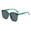 Gafas de Sol para Mujer, Montura Cuadrada, Gafas Cuadradas Versátiles, Parasol Geométrico Uv400, Montura Negra, Protección UV