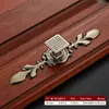 Maçanetas de Cobre Estilo Antigo para Armários Clássicos Chineses Retrô, Gavetas, Sapateiras, Portas de Guarda-Roupa, Móveis, com Desenhos Vermelhos e Tradicionais