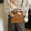 Mochila de Gamuza para Viajes y Uso Diario, para Ir al Trabajo, Bolso Escolar para Estudiantes Mujeres, Mochila de Otoño, Dibujo Animado 2026 Versátil Linda Modelo Nuevo