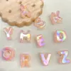 Contas de Letras Acrílicas Coloridas com Revestimento UV Brilhantes Finas para DIY/Pingente de Bolsa de Celular Acessórios de Cabelo Materiais de Joalheria Contas Soltas