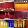 Tela de Fondo de Terciopelo Personalizada para Cortinas de Escenario, Terciopelo Dorado, Terciopelo Italiano, Personalización de Cortinas de Escenario
