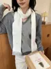 Bufanda estrecha larga de punto suave, no irritante, mezcla de lana para mujer, estilo coreano, color liso, versátil, calentador de cuello, bufanda cálida para el cuello para invierno