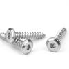Tornillo autoperforante hexagonal de cabeza plana galvanizado tornillo autoperforante hexagonal de cabeza redonda plana borde invertido M3/M3.5/M5/M6
