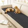 Cojín de Felpa Anti-Arañazos para Sofá de Mascotas Todas las Estaciones Antideslizante Cojín para Asiento Tela Cubierta Gruesa para Sofá Simple Moderna