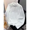 Camisa Térmica Base Masculina Cleanfit Gola Semialta Transfronteiriça, Outono e Inverno, Camiseta de Manga Longa de Alta Qualidade, Moletom Camada Interna Vintage