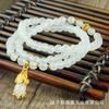 Conjunto de pulseira e colar de jade de dez yuans atacado fornecedor de barraca de jade estúdio para enviar corrente de mãe flutuante pendente de pescoço