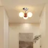 Luz de Pasillo Simple Moderna Luz de Techo para Vestíbulo Nuevo Estilo Crema 2025 Candelabro para Vestidor