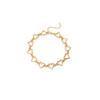 Europa e Estados Unidos joias transfronteiriças pulseira geométrica Coringa moda simples tornozeleira oca em forma de coração conjunto de colar personalizado