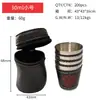 Juego de Copas de Vino de Acero Inoxidable, Juego Pequeño Portátil para Exteriores, Copa de Vino Espesa para Viaje y Picnic 30ml Venta al por Mayor