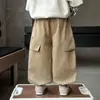 Pantalones de Primavera para Niños 2026 Nuevo Estilo Coreano Elegantes Pantalones Cargo de Primavera y Otoño para Bebés Pantalones Casuales Geniales para Niños