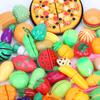 Quebra-cabeça infantil casa de brincar simulação pode ser descascado frutos do mar a granel corte música frutas e legumes brinquedos de cozinha atacado