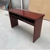 Conjunto pequeno de mesa e cadeiras para conferência, madeira maciça para dois lugares, sala de reunião, sala de atividades para membros do partido, pódio, mesa longa pintada