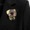 Nueva colección de broches de flor de acrílico con diseño vintage, borlas de camelia, accesorios para mujer, joyería transfronteriza al por mayor