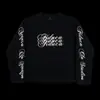Sudadera tipo jersey de manga larga estilo americano transfronterizo europeo y americano con estampado oscuro retro y2k, atuendo moderno de alta costura