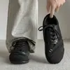 Zapatillas Negras del Ejército Alemán para Hombre - Estilo Old Money, Para el Trabajo, Modernas, Casual, Zapatos Versátiles para Hombre - 31151