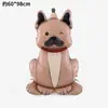 Globo de Película de Aluminio para Perro de Mascota Estilo Nuevo Globo de Animal de Pie Tridimensional 3D Decoración de Fiesta de Cumpleaños Juguete
