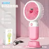 Novo Mini Ventilador Portátil de Mão, Suporte de Mesa Portátil, Ventilador de Carregamento USB, Presente para Estudante Atacado