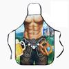 Delantal con cuello halter para comercio electrónico de comercio exterior, Delantal de cocina creativo y personalizado, Delantal popular de Oktoberfest para hombres y mujeres