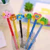 Lápis com Borracha para Alunos do Ensino Fundamental Material Escolar Infantil Desenho Animado Fofo Escrita Jardim de Infância Lápis de Desenho Animado Papelaria