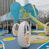 Gazebo Externo Infantil Escorregador Passarela Aérea Jardim de Infância Pista de Obstáculos de Madeira Escorregador de Aço Inoxidável Equipamento de Playground
