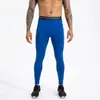 Calça de Compressão Respirável de Secagem Rápida de Verão Personalizada para Homens, Calça Longa Elástica para Fitness, Legging Esportiva de Yoga de Cintura Alta com Logo