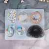 Molde de gota de cristal para bricolaje, joyería hecha a mano, colgante de piedra, imitación de jade, molde de silicona irregular