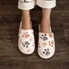 Pantuflas de algodón Baotou para mujer comercio exterior transfronterizo otoño e invierno explosiones piso lana felpa TEMU Amazon pantuflas de algodón niñas