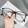 Nuevas Gafas Anti Luz Azul, Ultraligeras, Montura Grande, Cara Lisa, Se Pueden Equipar con Lentes Graduados, Mismo Estilo que las Celebridades de Internet, Sencillas, Modernas y de Alta Gama
