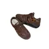 Zapatillas de entrenamiento alemanas de cuero con estampado de leopardo, para mujer, con cordones, suela blanda, nueva colección de otoño, zapatillas casual retro, versátiles y elegantes