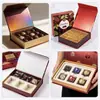 Caixa de Embalagem Dobrável Transfronteiriça para Chocolate, Caixa de Chocolate Customizada com Tampa Flip-Top, Customização de Caixa Deluxe Exquisita para Chocolate