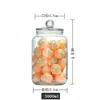 Tarro de vidrio grueso para almacenar té, recipiente grande para frutas secas y granos, tarro de vidrio a prueba de humedad para té de flores y cáscara de mandarina seca
