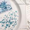 Arte de Unha Diamantes Redondos Coloridos Pequenos Misturados Laváveis Não Caem Fundo Quente Fundo de Tela Lavável Misturado Diamantes Planos Coloridos Ornamentos de Diamante para Unhas