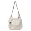 2024 Novo estilo Bag Nicho Feminino Luz Luxo plissado Cloud Bag Corrente Crossbody Bag moda All-match Shoulder Bucket Bag