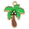 20 Tipos de Colgantes de Aleación Verde con Goteo de Aceite, Aretes de Corazón de Cactus, Pulseras, Accesorios para Joyería Hecha a Mano DIY
