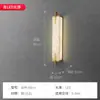 Luminária de parede para cabeceira de quarto de mármore transfronteiriça, luminária de parede de designer criativo nórdico para sala de estar, escritório de vendas, saguão, hotel