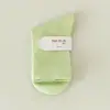 Calcetines de Maternidad Sin Costuras Personalizados para Mujer, Calcetines de Algodón Puro de Media Pantorrilla para Primavera y Verano, Calcetines Holgados Simples Estilo Ins, Calcetines Sueltos de Color Sólido