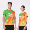 Ropa de Secado Rápido Estampada en Cuerpo Completo, Camiseta Personalizada de Manga Corta, Ropa Deportiva para Maratón de Running, Camisetas de Elección para Exportación Hechas a Medida con Estampado Completo