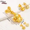 Cuentas Espaciadoras Perforadas Estilo Chino Chapadas en Cobre Antiguo Oro de 18 Quilates Cuentas Sueltas Colgante Pequeño Pulsera DIY Collar Accesorios de Joyería Decoración Colgante