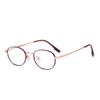 Óculos da Série Miu Ultra-Leves Titânio Puro 98223 Armação Oval Pequena 47 Feminino Jovem Redondo Puro Desejo Cool High-End Adequado para Altos Graus
