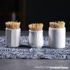Vaso de Cerámica para Palillos de Dientes de Hotel Caja para Palillos de Dientes de Hogar Restaurante Barril Simple para Palillos de Dientes Hotel Estilo Europeo Modelo Mini Portátil