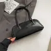 Bolsa Minimalista Tendência 2024 Nova Moda Outono/Inverno Bolsa de Ombro Feminina com Toque de Luxo, Bolsa Boston Versátil de Ombro