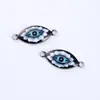 2022 Accesorios explosivos de joyería de Amazon Ojos impresos para manualidades Accesorios de joyería con baño de metal al por mayor Comercio exterior