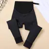 Leggings Jeans de Maternidad Estilo Primavera y Otoño Ropa Exterior 2026 Estilo Nuevo Período de Embarazo Otoño e Invierno Con Felpa Ropa de Otoño para Madre Embarazada