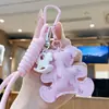 Llavero de oso de cuero transfronterizo colgante para mochila de estudiante regalo pequeño creativo accesorio DIY